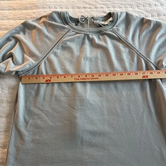 Women’s Anthropologie Wendy Eyelet Sweater Sweatshirt Large - Picture 5 of 9